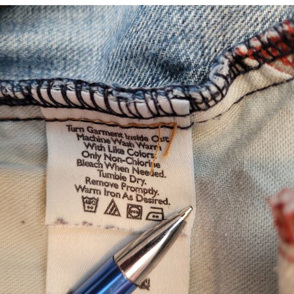 EDDIE BAUER Mens Classic Fit Relaxed Baggy High Rise Straight Leg Jeans 38x32 - Picture 7 of 8